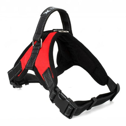 Harnais Anti Traction Chien Confortable Rouge