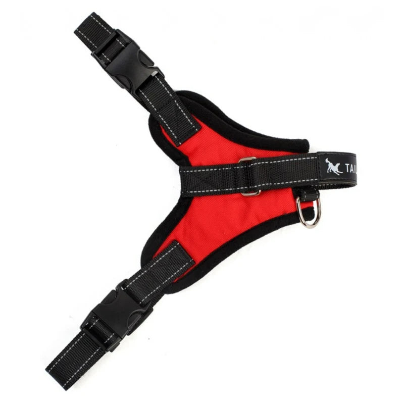 Harnais Anti Traction Chien Confortable Rouge