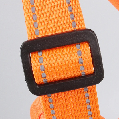 Harnais Anti Traction Chien Résistant Orange