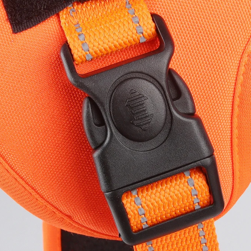 Harnais Anti Traction Chien Résistant Orange