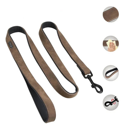 Laisse en simili-cuir pour chien