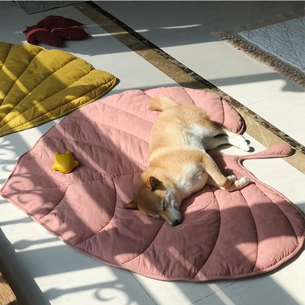 Tapis Rafraichissant pour Chien en forme de Feuille