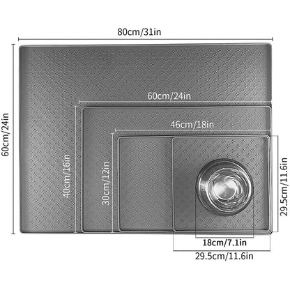 Tapis d'alimentation imperméable en Silicone